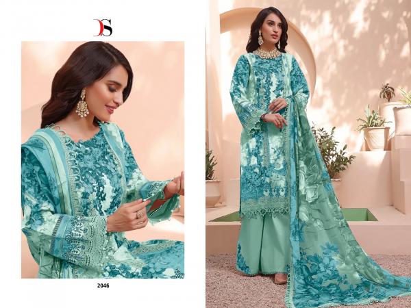 Deepsy Firdous Queens Court 3 Cotton Designer Pakistani Suit Collection